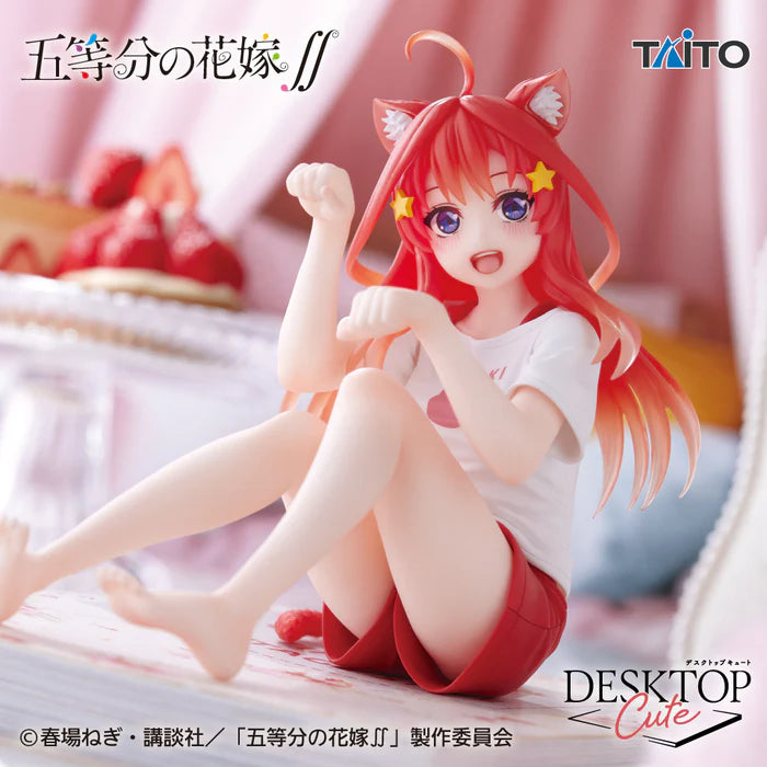 Go-Toubun No Hanayome / Itsuki Nakano ~ Cat Roomwear Ver. ~ Taito Desktop Cute (Preventa)