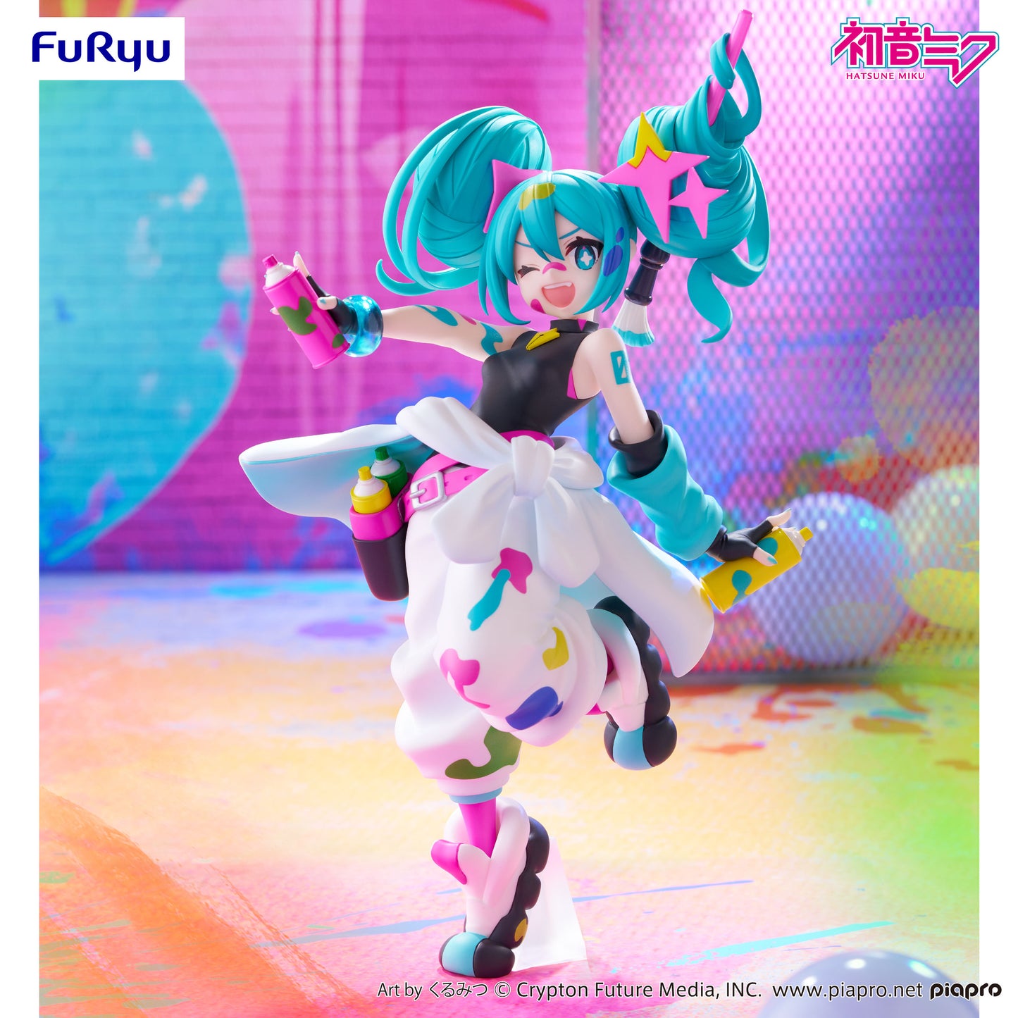 Vocaloid / Hatsune Miku Paint Girl FuRyu Trio Try It (Preventa)