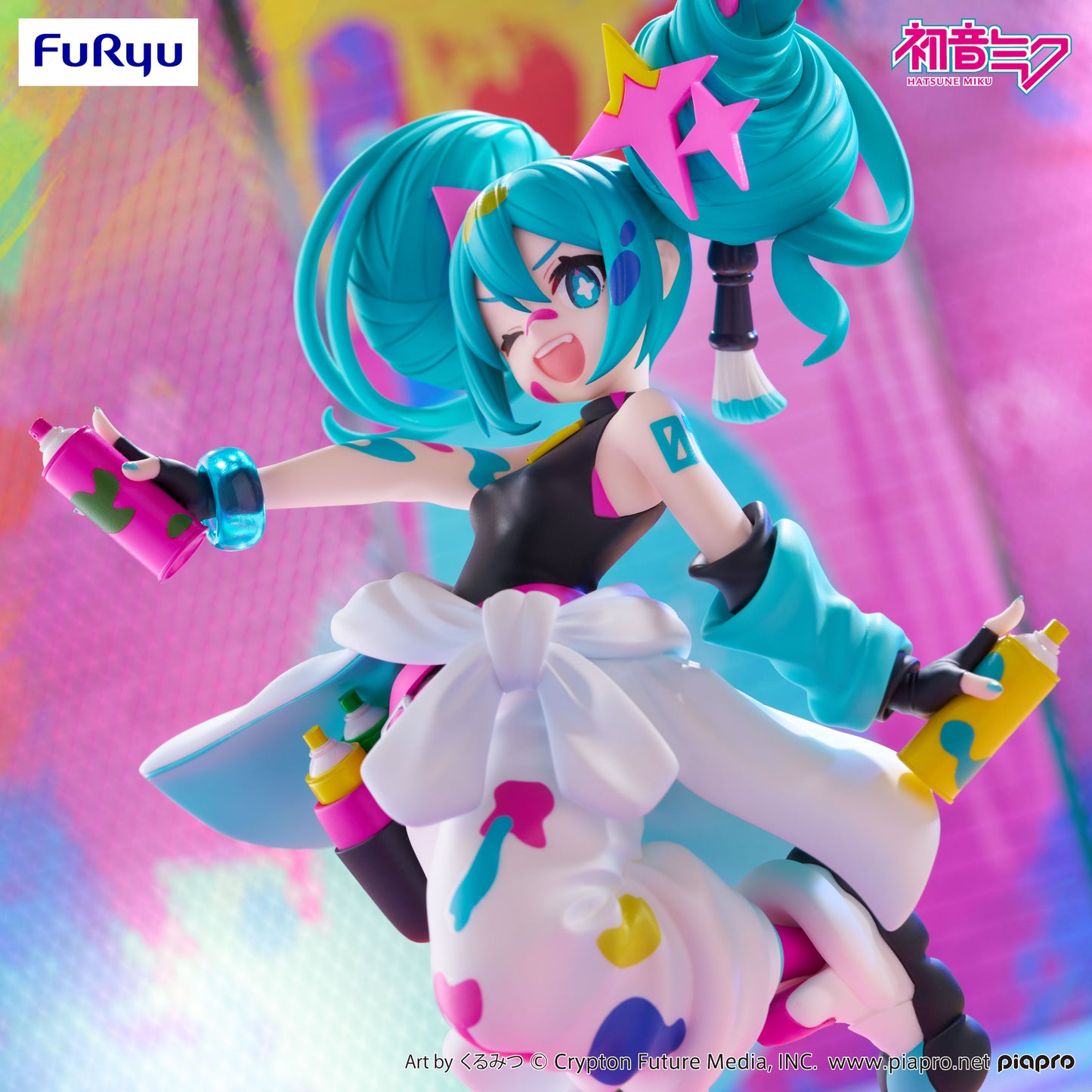 Vocaloid / Hatsune Miku Paint Girl FuRyu Trio Try It (Preventa)