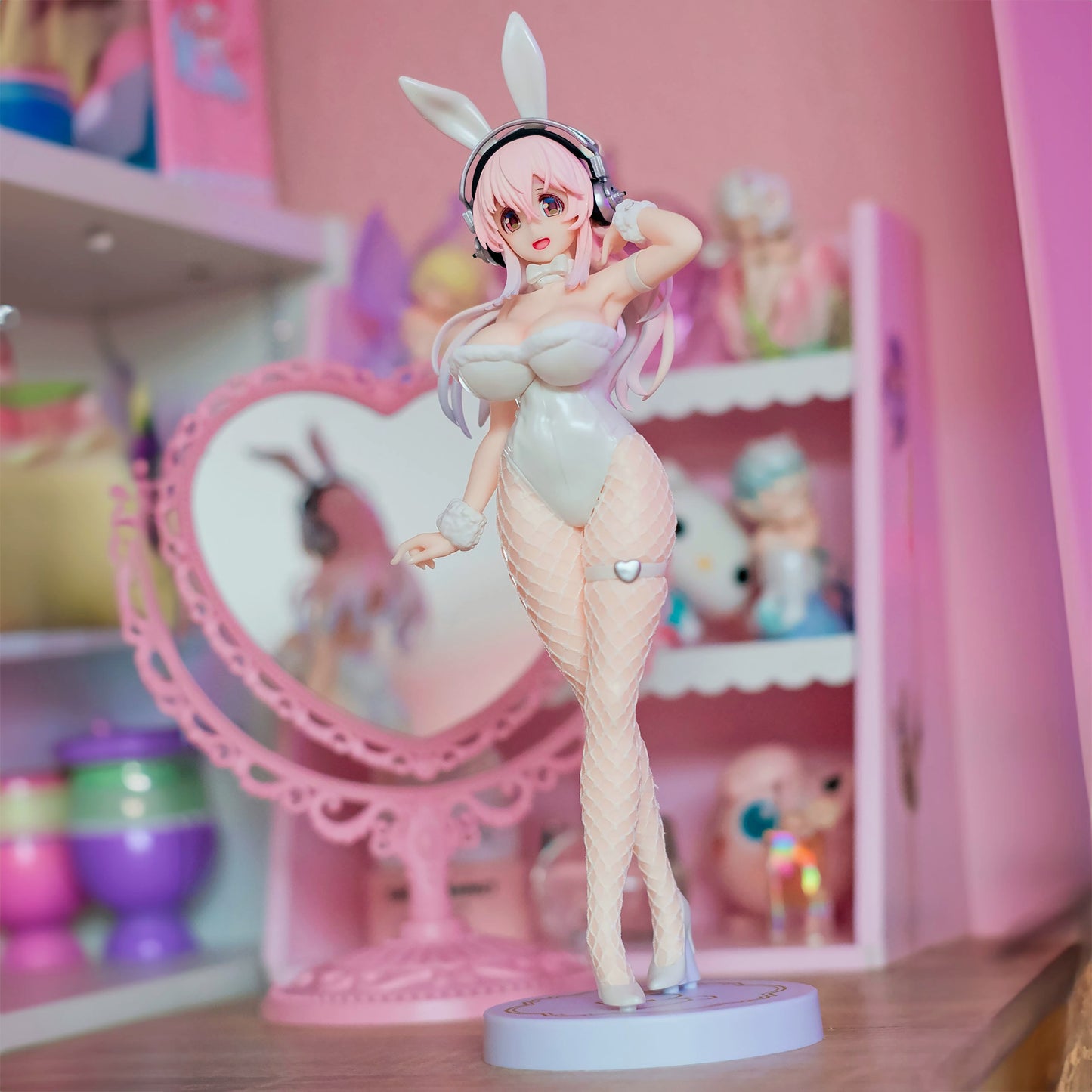Super Sonico ~White Pearl Ver. FuRyu Bicute Bunnies (En Stock)