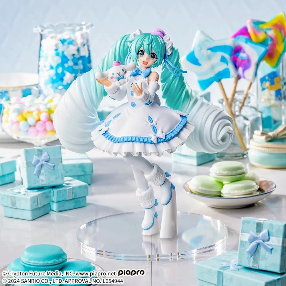 Vocaloid Hatsune Miku x Cinnamonroll White Dress Ver. Sega Luminasta (Stock)