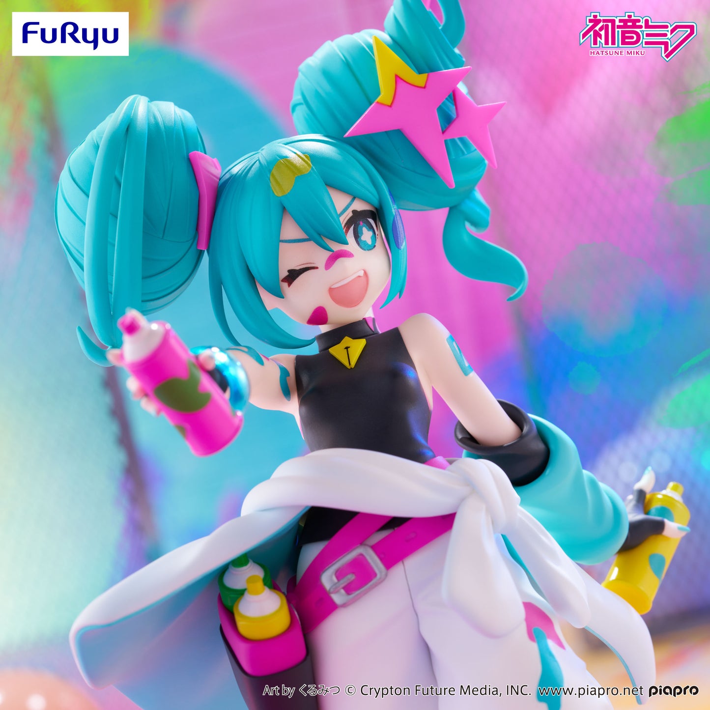Vocaloid / Hatsune Miku Paint Girl FuRyu Trio Try It (Preventa)