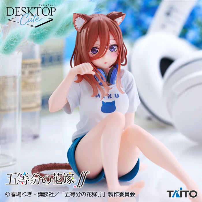 The Quintessential Quintuplets / Miku Nakano ~ Cat Roomwear Ver. ~ Taito Desktop Cute (Preventa)