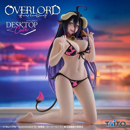 Overlord / Albedo ~ Pink Cow-Print Swimsuit Ver. ~ Taito Desktop Cute (En Stock)