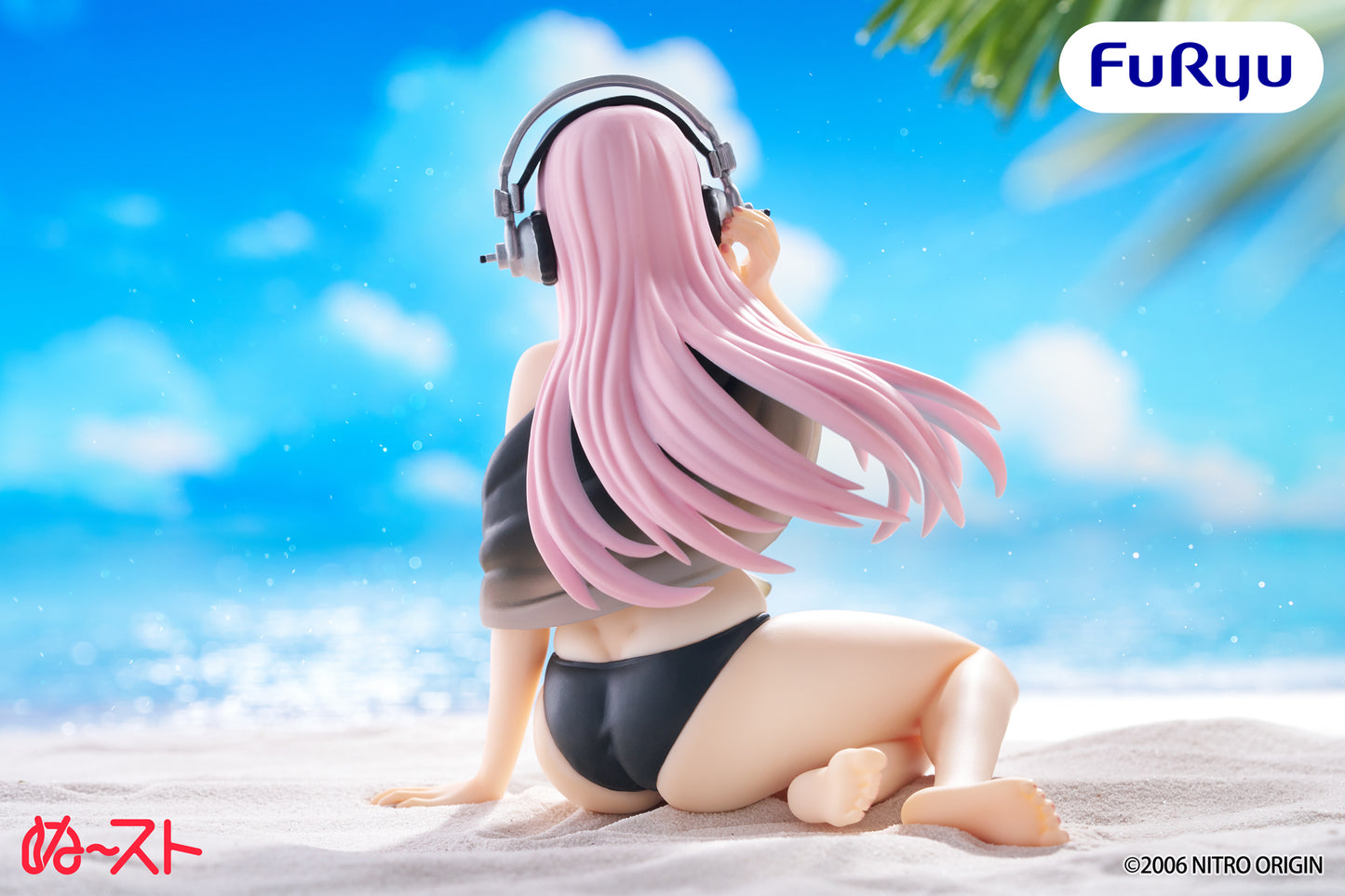 Super Sonico ~ Black Bikini ver. ~ FuRyu Noodle Stopper (Preventa)
