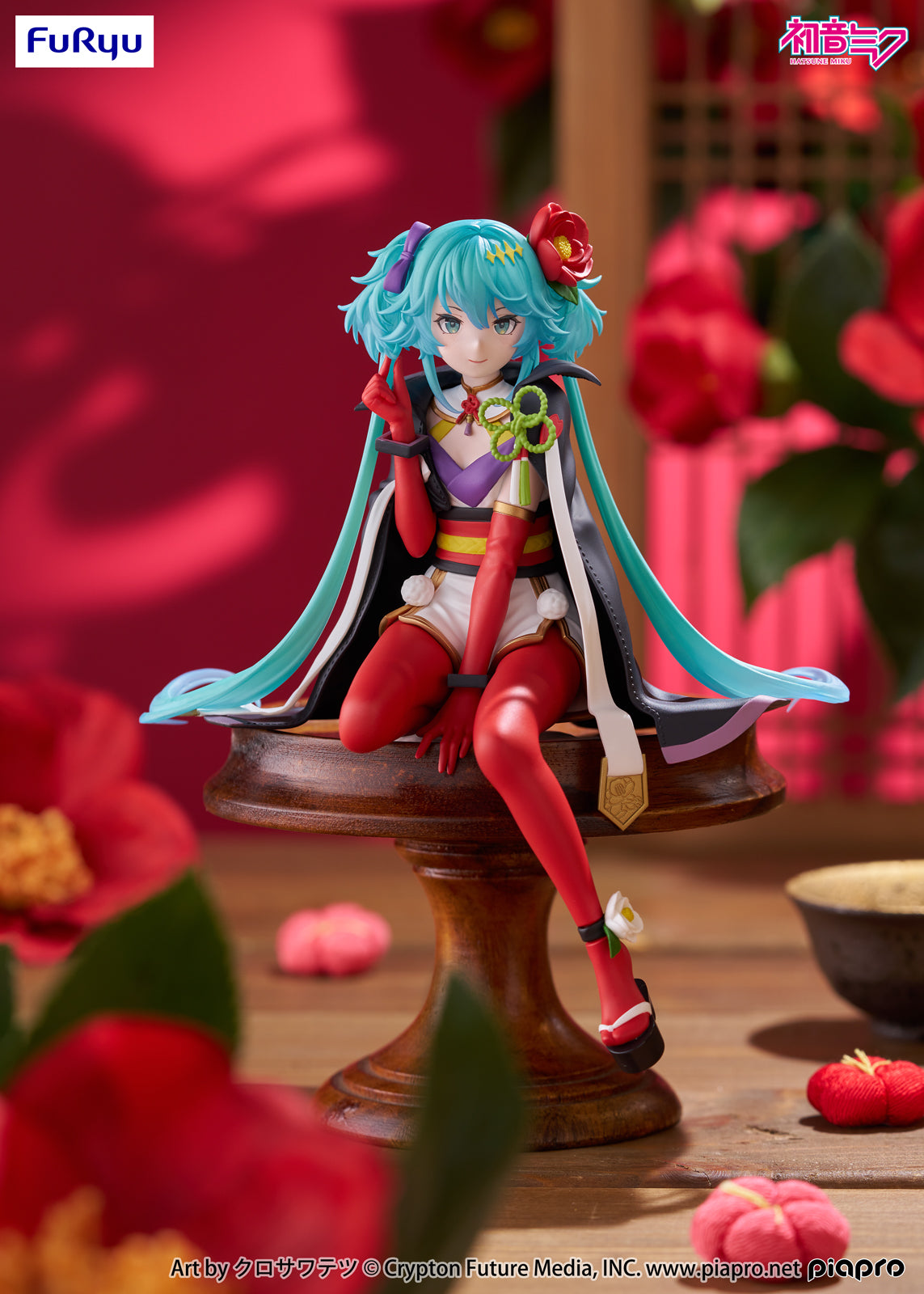 Hatsune Miku ~ Flower Fairy Camelia ~ FuRyu Noodle Stopper (Preventa)