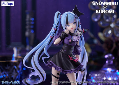 Vocaloid & Sanrio / Snow Miku x Kuromi FuRyu Trio Try It (Preventa)