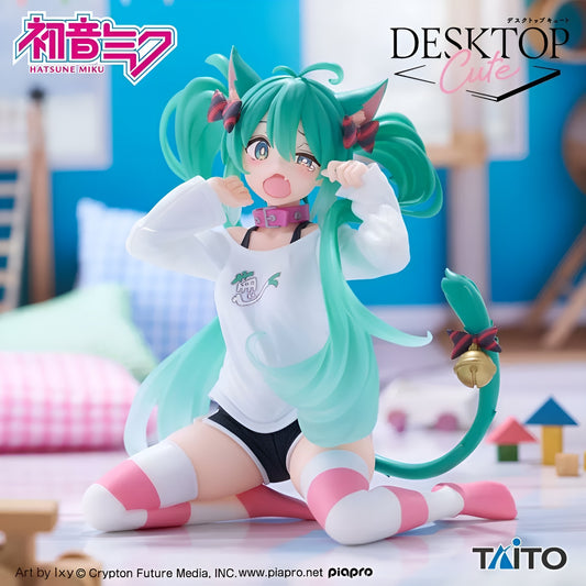 Vocaloid / Hatsune Miku Cat Ears T-Shirt Taito Desktop Cute (Stock)