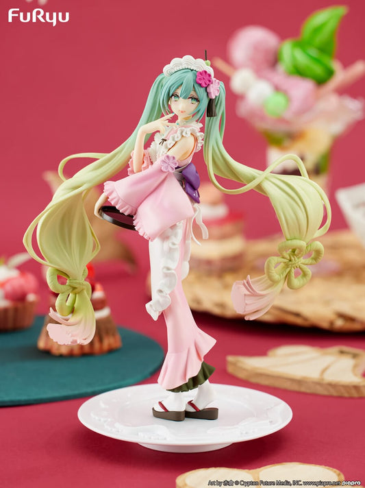 Vocaloid / Hatsune Miku Matcha Green Tea Parfait Sakura Ver. FuRyu (Stock)