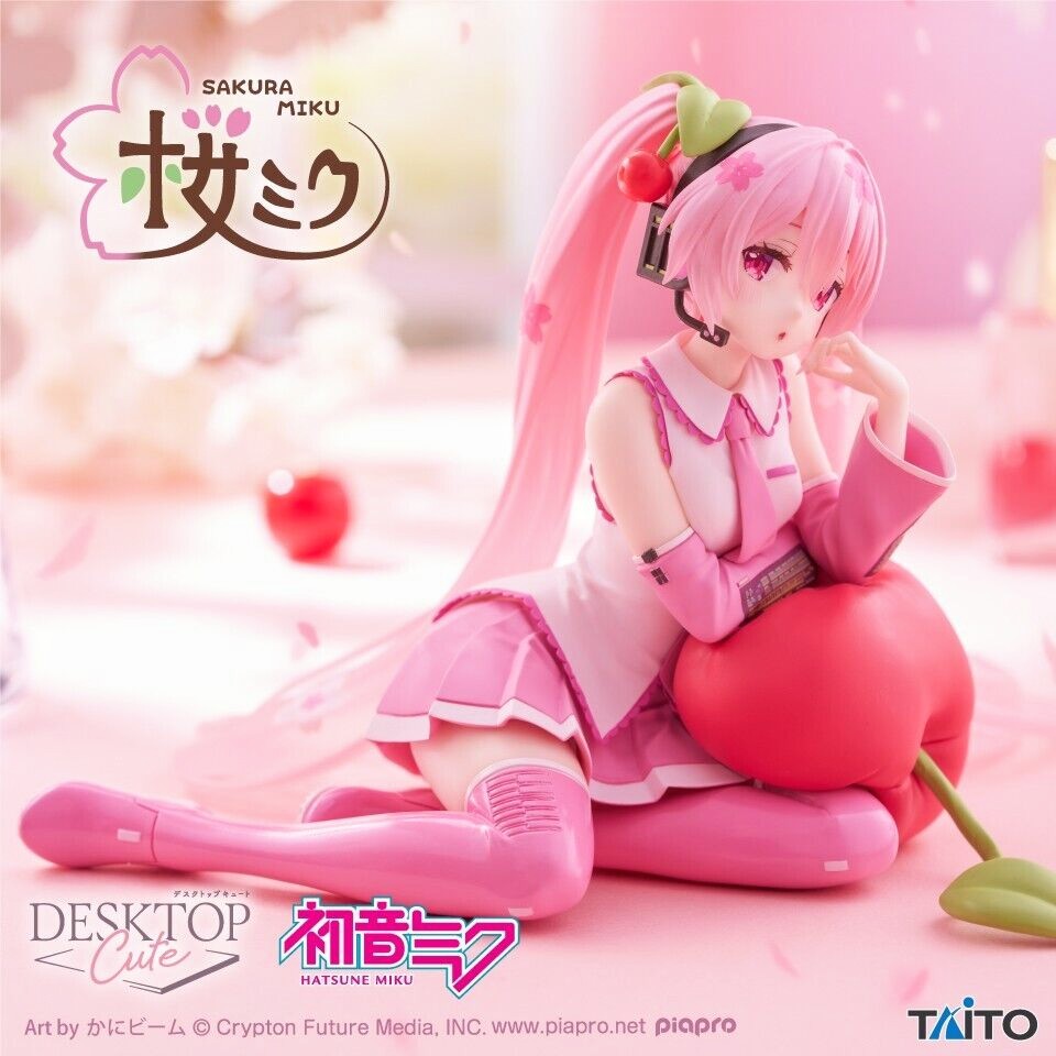 Vocaloid Sakura Miku ~Cherry Pillow~ Desktop Cute Taito (Stock)