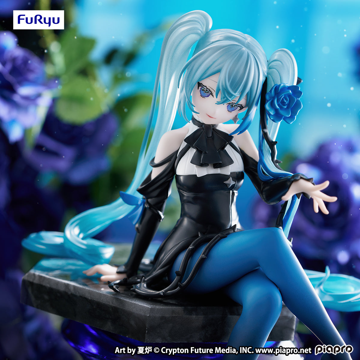 Vocaloid / Hatsune Miku Flower Fairy Blue Rose FuRyu Noddle Stopper (Stock)