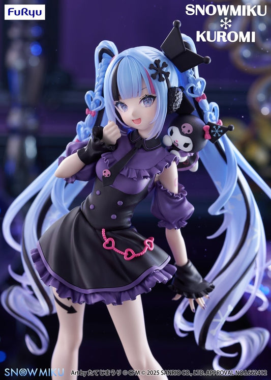 Vocaloid & Sanrio / Snow Miku x Kuromi FuRyu Trio Try It (Preventa)