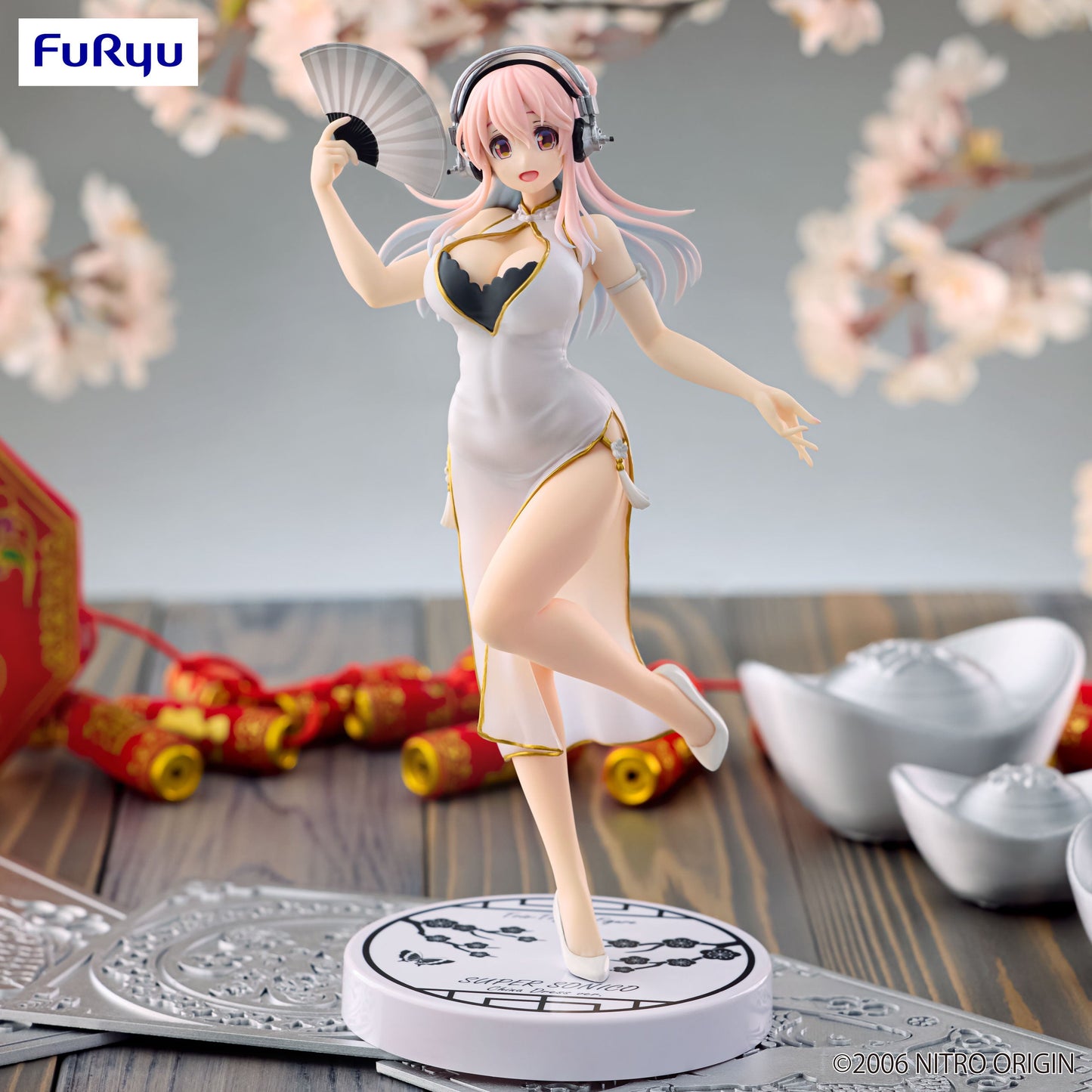 Super Sonico ~White Chinese Dress~ FuRyu Trio Try It (Preventa)