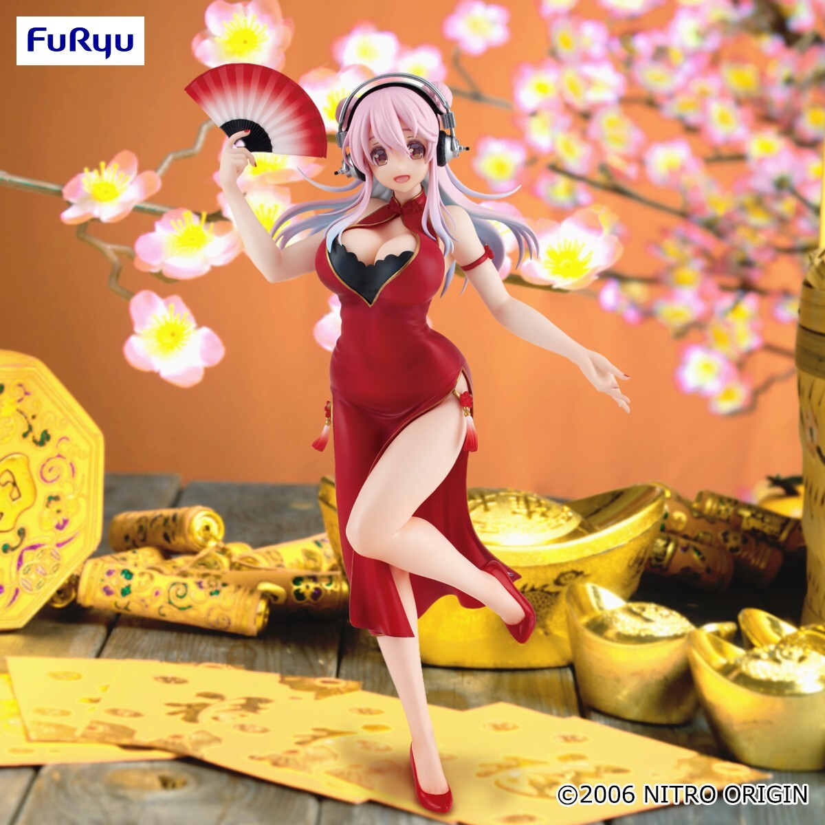 Super Sonico Chinese Dress Ver. FuRyu Trio Try It (En Stock)