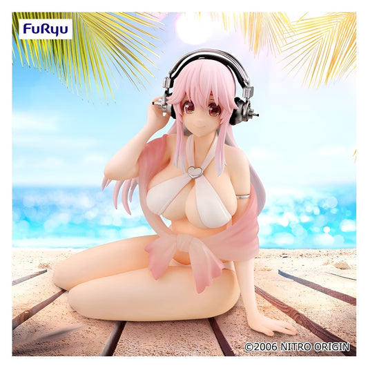 Super Sonico ~White Bikini~ FuRyu Noddle Stopper (En Stock)